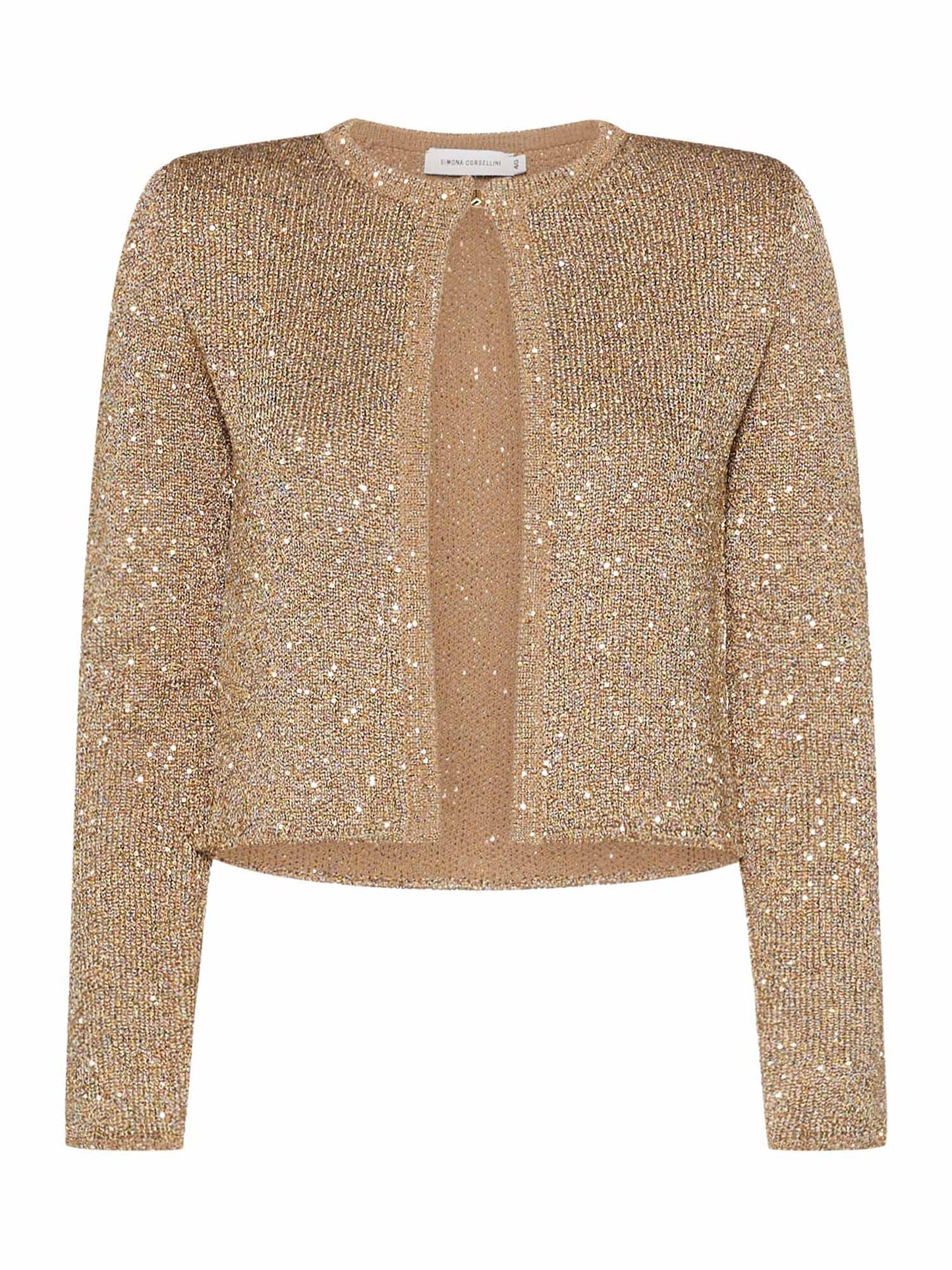 Tricot jacket with sequins