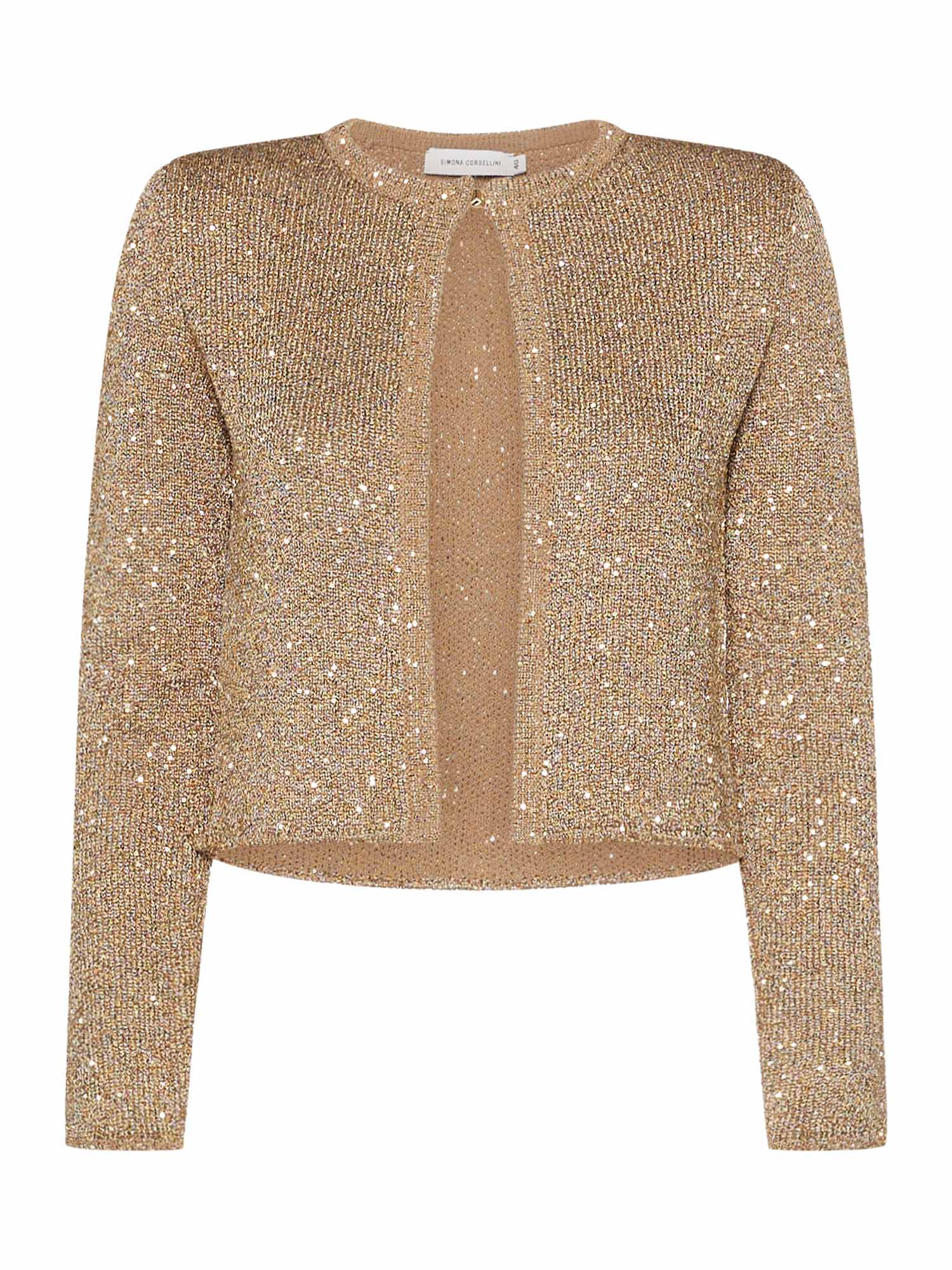 Tricot jacket with sequins