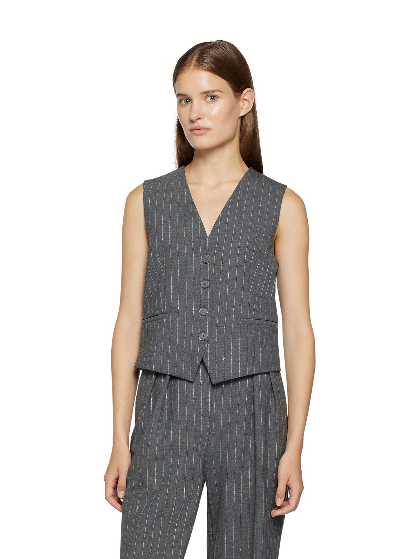 Luxury pinstriped waistcoat