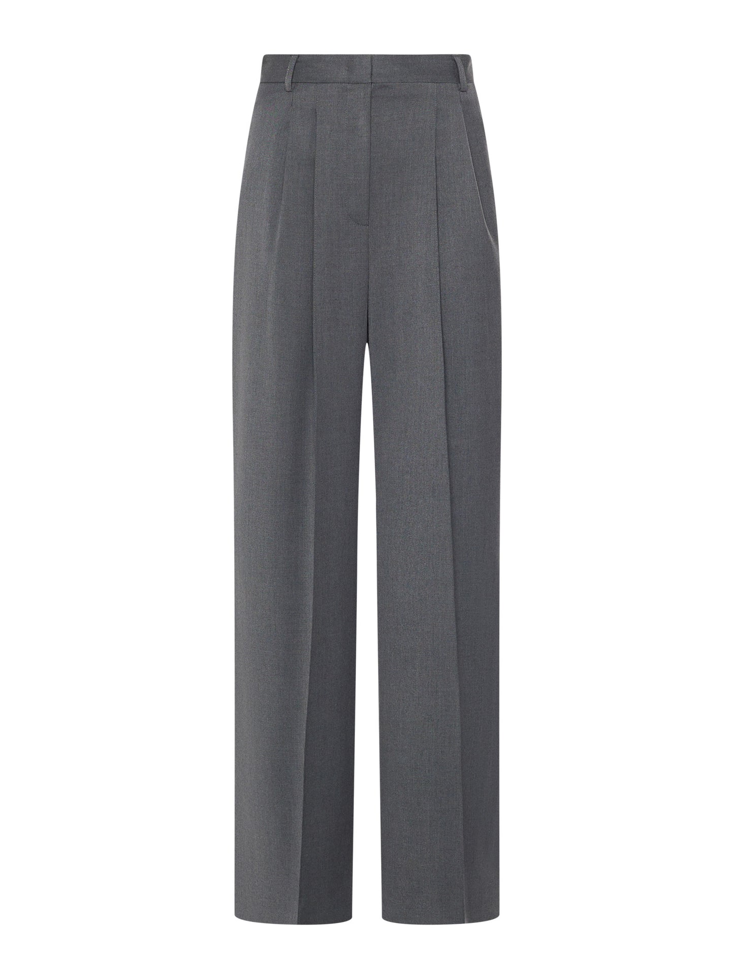 Wide trousers with double front pinces