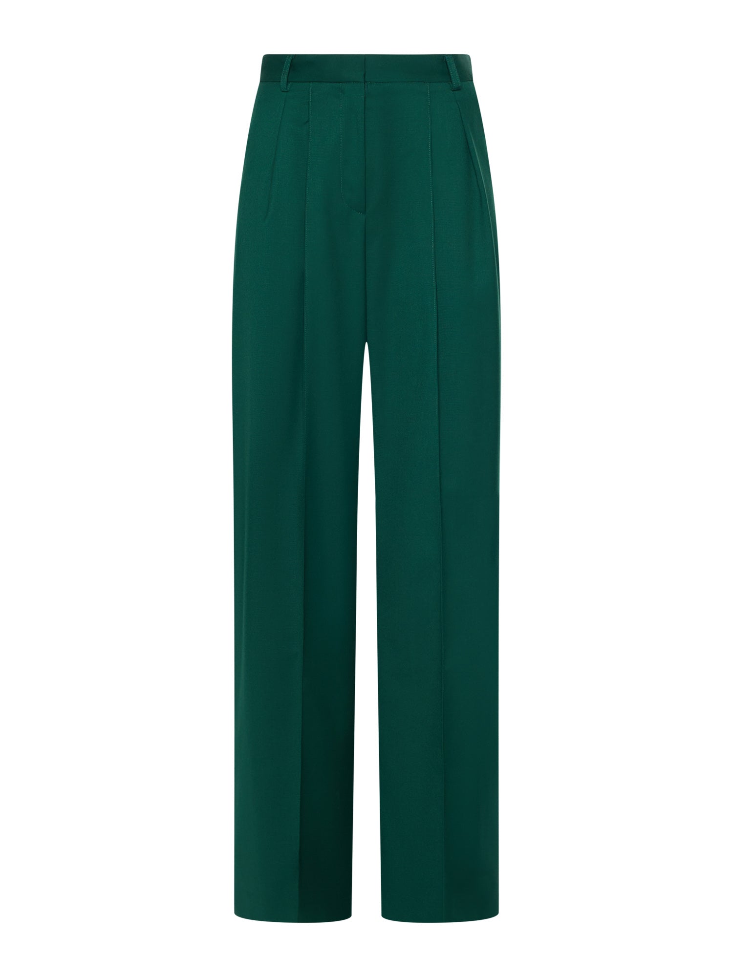 Wide trousers with double front pinces