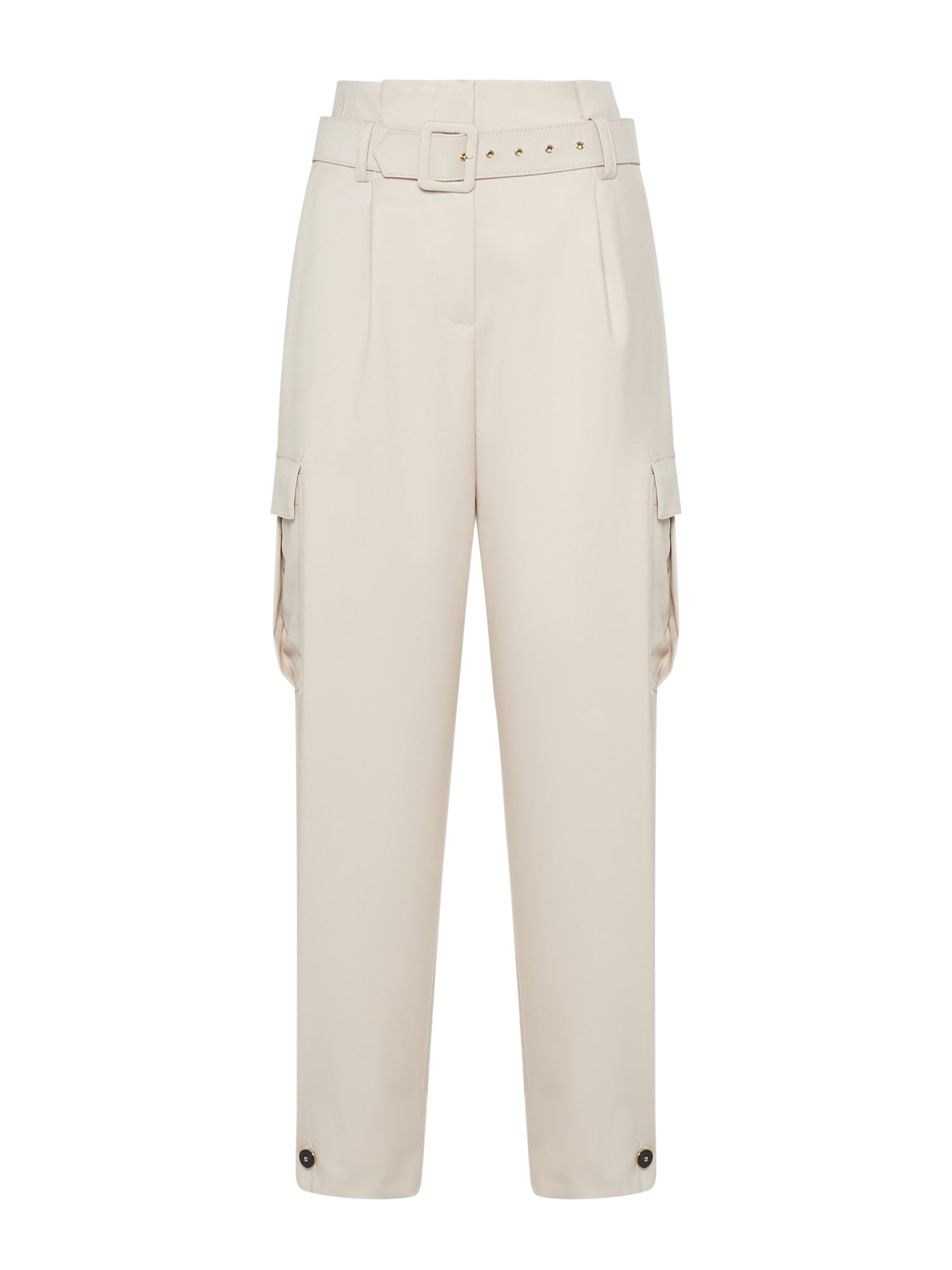 New fit cargo trousers with covered waistband