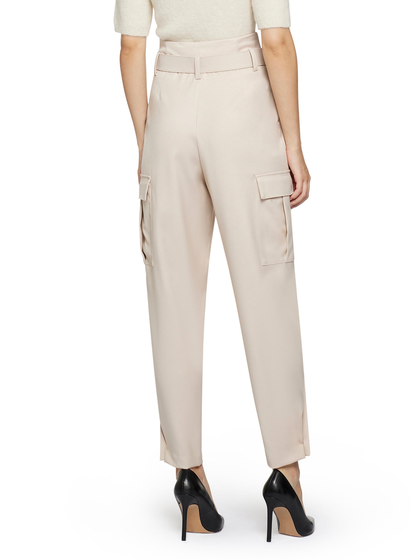 New fit cargo trousers with covered waistband